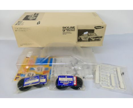 Kyosho - A boxed Kyosho 39572 1:9.9 scale Skyline 2000 GT-R Racing RC 'Nostalgic Car Series' BODY SET. The set contains clear