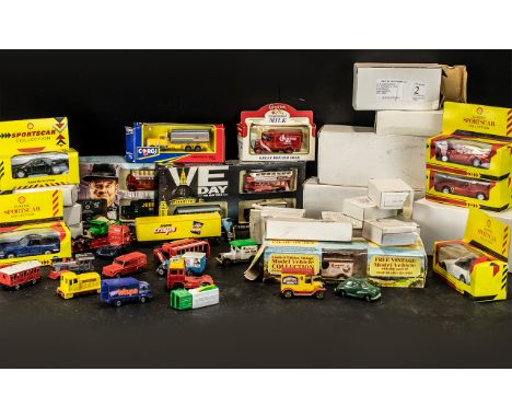 Collection of Boxed Die Cast Models, mainly advertising, including Weetabix lorries, Castlemaine lorries, V E Day Collections