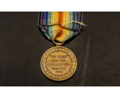 WWI Allied Victory Medal, 12922/DA J.W. BADCOTT DH RN