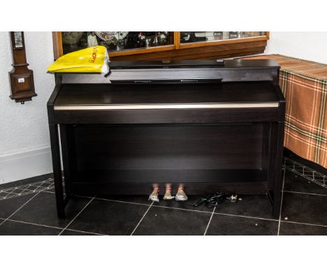 Yamaha Electric Clavinova Piano, measures 56" wide x 21" deep x 35" high.  Comes with a collection of music books. Model Numb