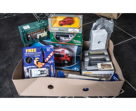 A Collection of Boxed Cars to include Large Solido Diecast of Peugeot 205 GTI 1990 Model - Boxed and Perfect + Corgi Jaguar X