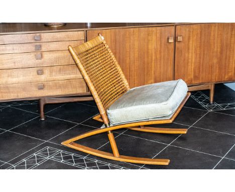 Fredrik A. Kayser (1924-68) model 599 Teak rocking chair for Vatne Mobler Denmark