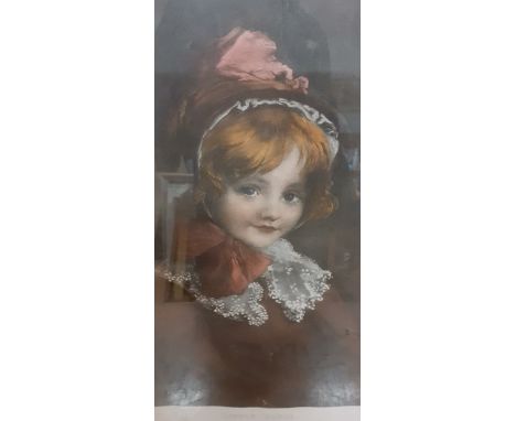 A portrait of "Little Elsie", engraved by G. Dale after a picture by Blanche Jenkins, framed and glazed, (45x31.5 cm).