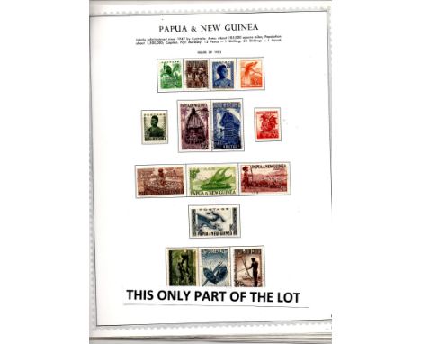 Papua &amp; New Guinea 1952-1979 Fine mint collection on printed leaves, looks complete for period, (other than 1960 dues). T