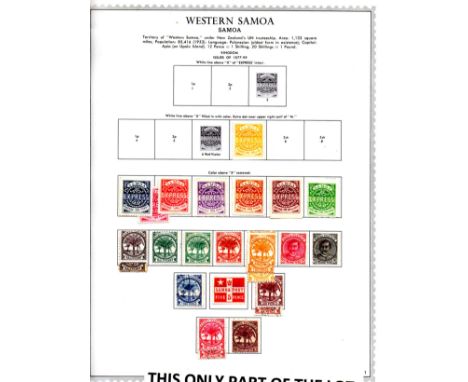 Samoa 1877-1975 Fine mint collection on printed leaves, well filled early ranges with few gaps from Turn of Century issues, c