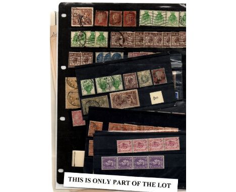 GB QV-KG6 m/u good selection of QV vals to 1/-, KG6 bklts -3 complete plus many good stamps and interesting pmks cats to over