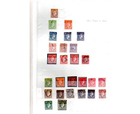 Greece 1861 – 87 Compact collection of imperf Hermes Heads on stock leaf, mainly 4 margin copies fu, nice offering, values to