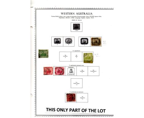 Australian States : Western Australia 1859-1912 Collection on printed leaves with mint &amp; used ranges with better, we note