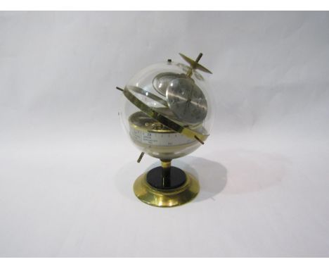 A retro 60's Hager Germany Sputnik Weather Station barometer, 20cm tall 
