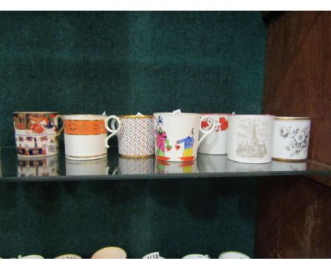 A single owner collection of coffee cans: Spode, Lustre, Rue de Bondy, Derby, etc (14) 