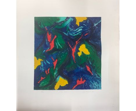 John Hubbard: approx. 100 pencil signed numbered lithographs entitled 'Water garden' print size 95 x 85cm.