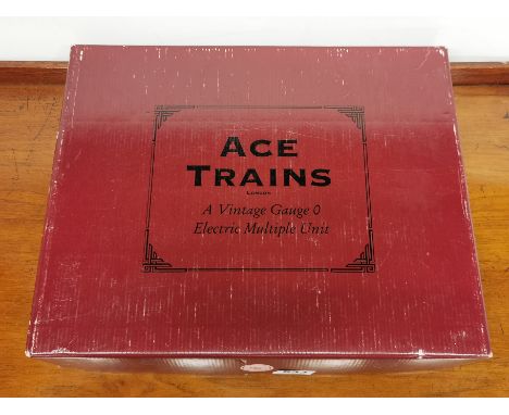 An Ace trains vintage style 'O' gauge electric multiple unit.