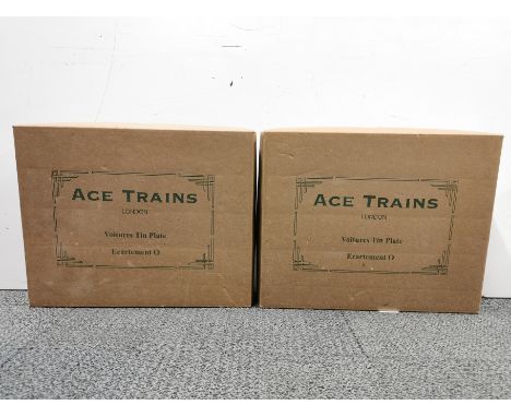 Two Ace trains boxed tin plate carriage sets.