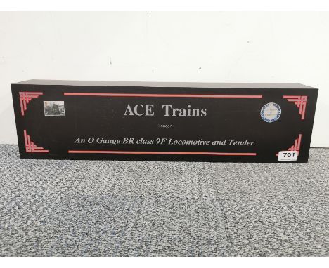A Ace trains 'O' gauge BA class 9F locomotive and tender.