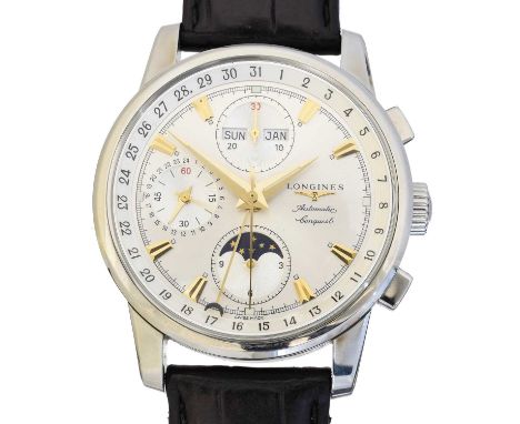 A Longines Automatic Conquest Chronograph wristwatch,  A Longines Automatic Conquest Chronograph wristwatch, ref. L1.642.4, t