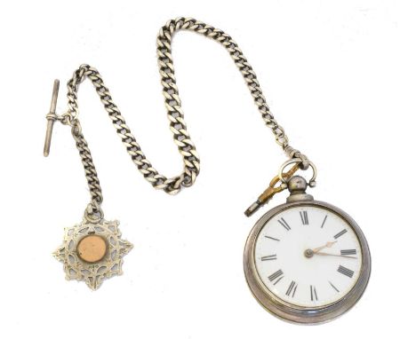 A William IV silver pair cased pocket watch by H. Richardson, Northwich, A William IV silver pair cased pocket watch by H. Ri