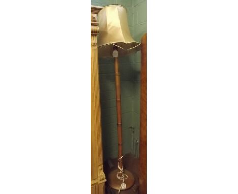 Bamboo standard lamp in the Art Deco style.
