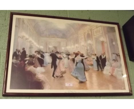 Coloured print THE DANCERS. 