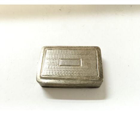 Georgian Engine turned vinaigrette with hallmarks.