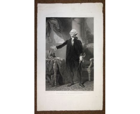 General Washington. A full-length portrait of General Washington after the original picture in the collection of the Marquis 