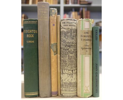 Greene (Graham). Brighton Rock, 1st edition, 1938, some light toning and spotting, one leaf with fore edge frayed, a few leav