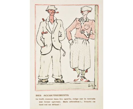 Petitjean (Étienne). Golf. Quelques civilités puériles et honnêtes, recueillies et illustrées, par Etienne Petitjean, Paris, 