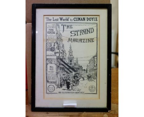 [Conan-Doyle, Arthur]. Original cover design for "The Lost World" by Conan-Doyle. The Strand Magazine, an illustrated monthly