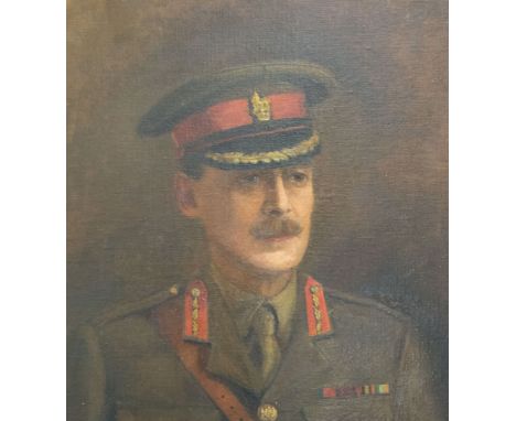 F. Harry Moore, Portrait of an army officer, signed and dated 1938, oil on canvas, 76 x 56cms.