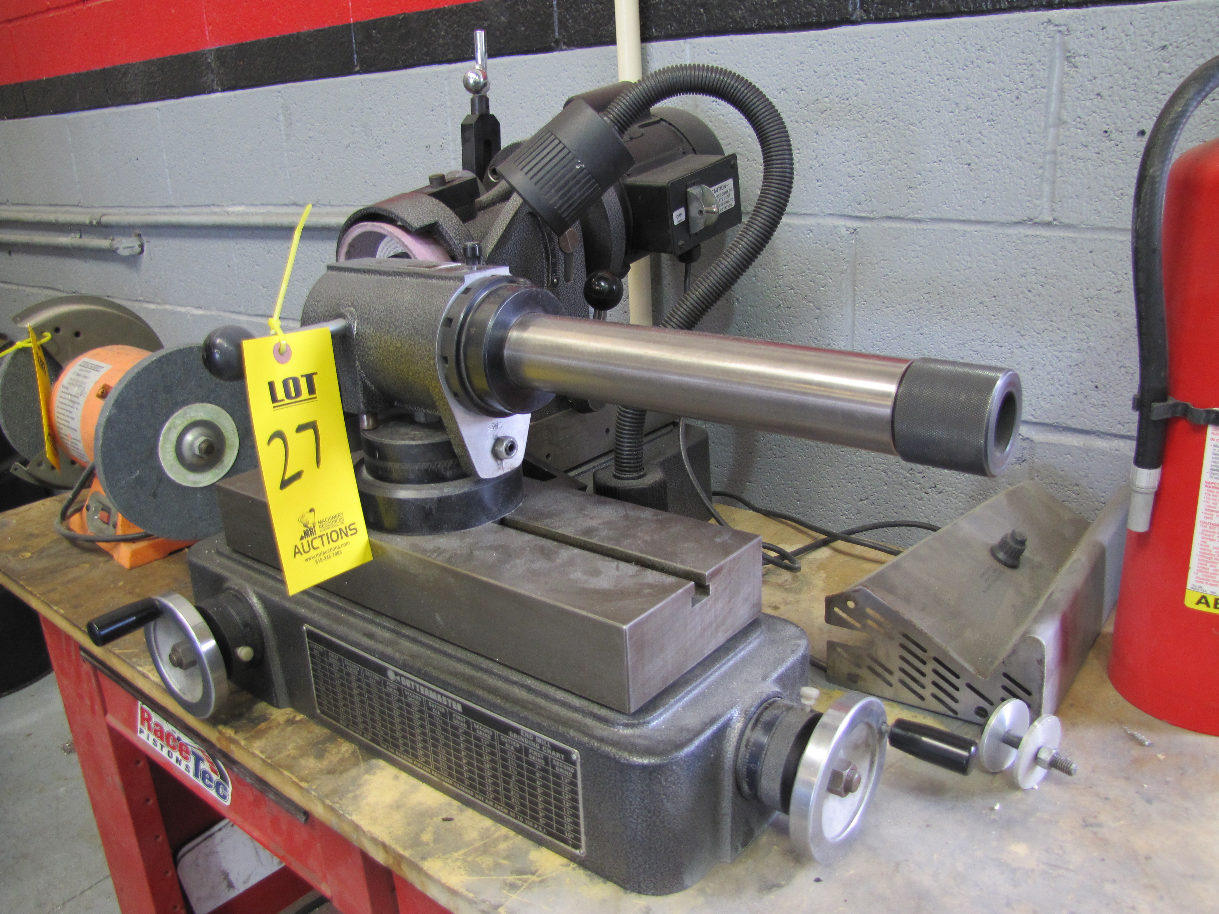 CUTTERMASTER TOOL GRINDER, MODEL MG30, SERIAL 4343 TO INCLUDE AIR BEARING