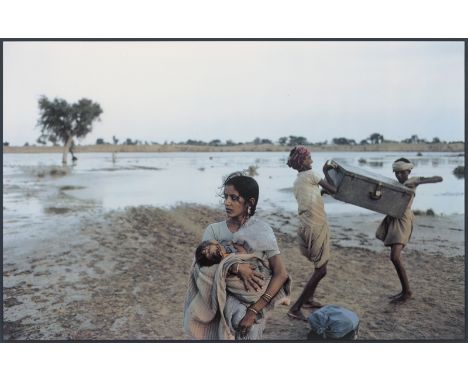   Singh, Raghubir: After Crossing the Luni River, Barmer, Rajasthan  "After Crossing the Luni River, Barmer, Rajasthan". 1975