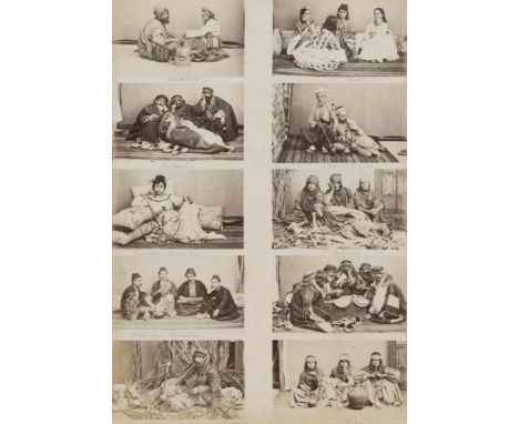   Ottoman Empire: Types of the Ottoman Empire  Types of the Ottoman Empire. Circa 1865. 30 cdv albumen prints. Mounted to 2 s