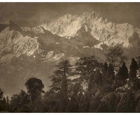   Smith, J. Burlington: Himalayas  Himalayas. Circa 1900. Large-format carbon print. 43 x 54,5 cm. Signed in the negative in 