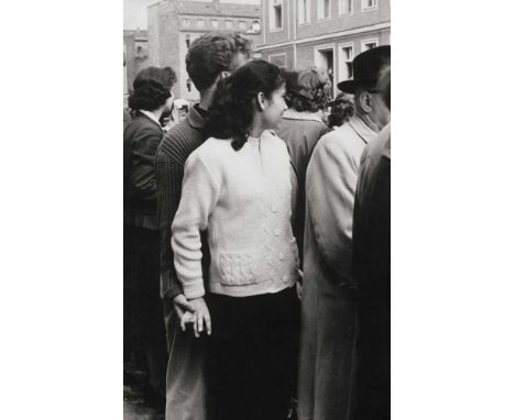   Fischer, Arno: East Berlin  East Berlin. 1957. Vintage gelatin silver print. 29 x 16,7 cm. Signed, titled and dated by the 