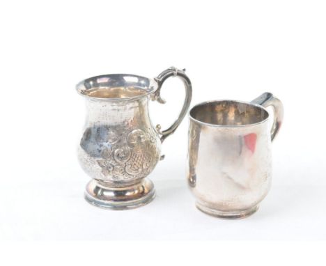 A George II Scottish silver mug, by William Aytoun, Assay Master Edward Penman, Edinburgh 1719
Of plain form, with a capped s