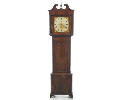 A mahogany cased eight day longcase clock, by Thomas Banks, mid 19th Century
With 32cm white enamelled dial with Roman numera