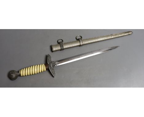 An original Italian officer's dagger MVSN, no maker,43 cms long.