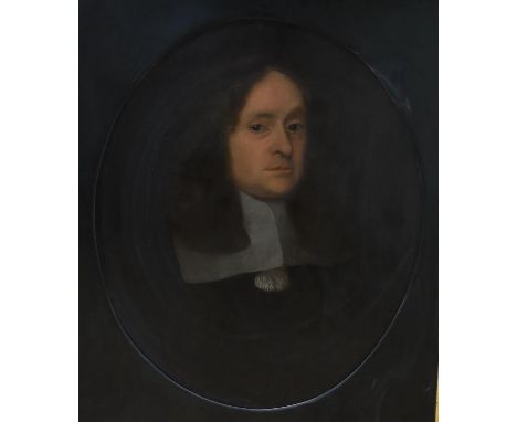 English School, oil on canvas, Portrait of a 17th century gentleman, 70 x 57cm