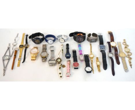 SELECTION OF LADIES AND GENLEMEN'S WRISTWATCHES
including Sekonda, Pulsar Chronograph, Casio, Pierre Cardin, Rotary, Guess, F