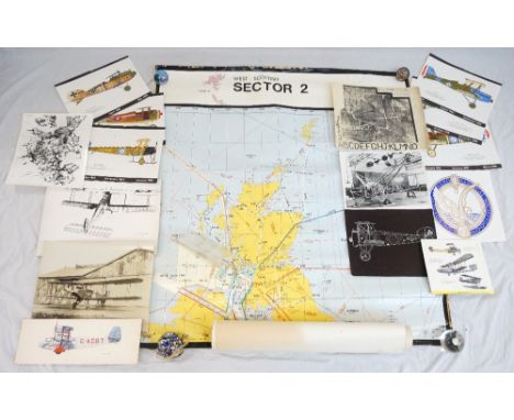 AERONAUTICAL INTEREST
including photographic reproductions of biplanes, aerial photographs of Mount Everest, the insignia cre