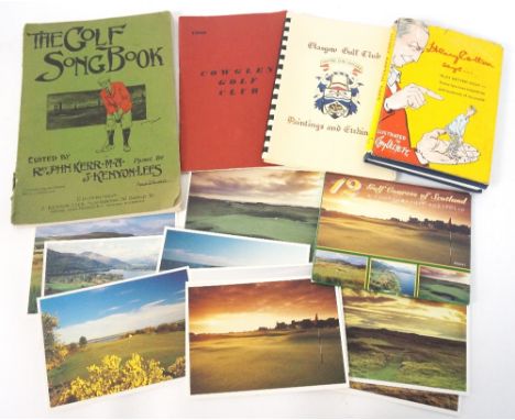 GOLFING INTEREST -
'The Golf Song Book' Edited by Rev.John Kerr M.A., Music by J.Kenyon Lees, cover illustration by Michael B