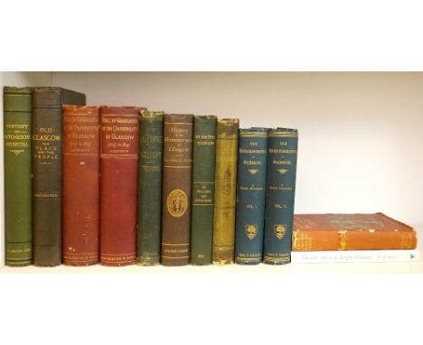OLD GLASGOW BOOK INTEREST -
comprising 'Old Glasgow - The Place and the People' by Andrew MacGeorge, Blackie and Son 1880 and