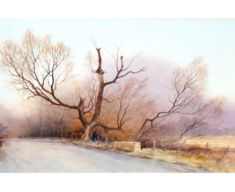 JOHN R TODD
'Willow on the Woodside Road', watercolour and gouache, signed and dated 86, 35.5cm x 47cm