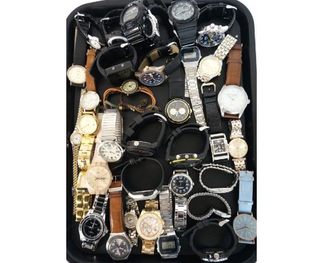 SELECTION OF LADIES AND GENTLEMEN'S WRISTWATCHES
including a replica Omega, Casio, Umbro, G-Shock, Ben Sherman, Sekonda, Accu