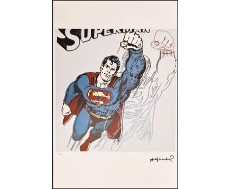 Andy WARHOL (1928-1987), D’Après. Superman. Épreuve en couleur sur papier Arches, signée dans la planche, et cachet de l’édit