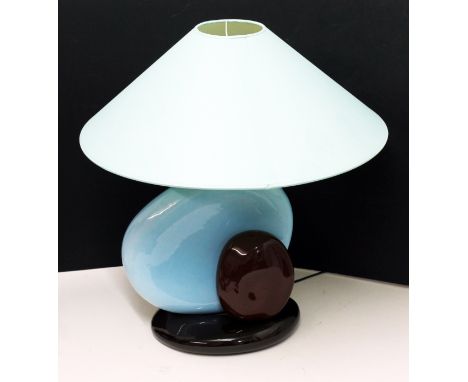 A 20th Century design "pebble" table lamp by Francois Chatain, height 60cm. Condition - very good, no chips, cracks nor any r