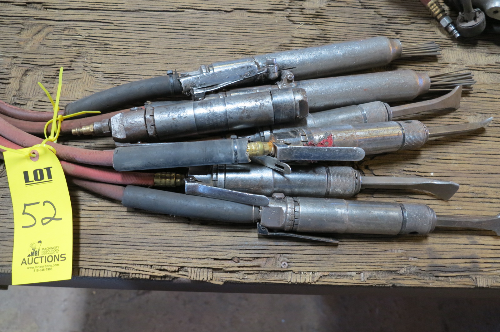 (3) PNEUMATIC CHISELS, & (3) PNEUMATIC NEEDLE GUNS