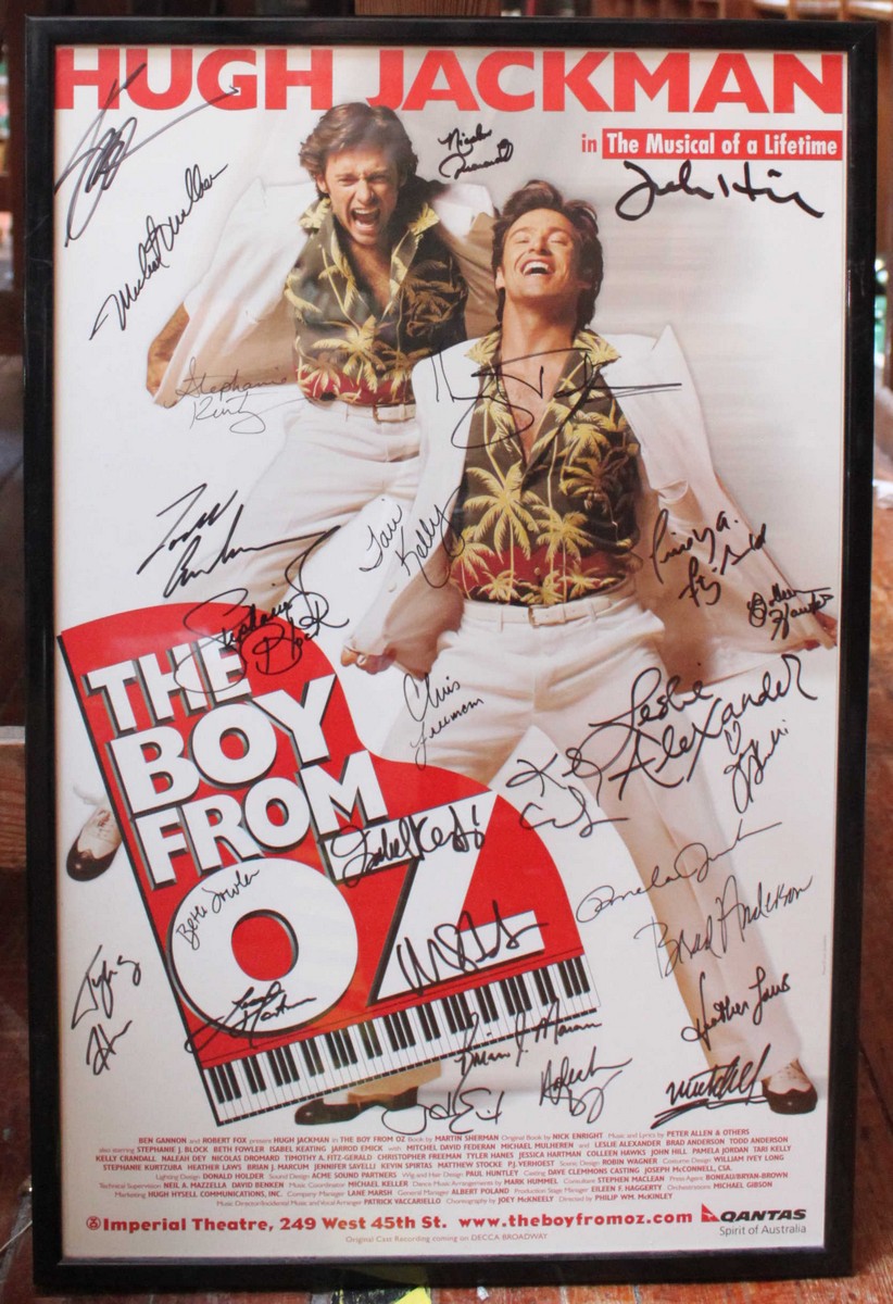 The Boy from Oz musical Broadway Poster (2003) signed by cast members
