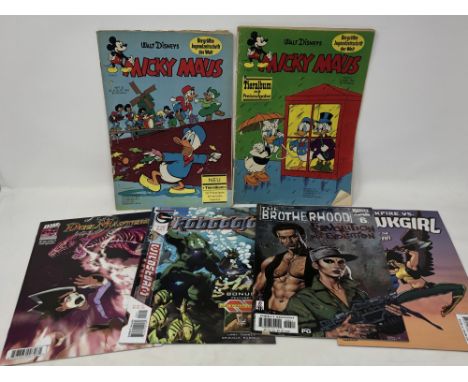 Walt Disney vintage comics - Two German 'Micky Maus' 1960's comics, along with other comics.  