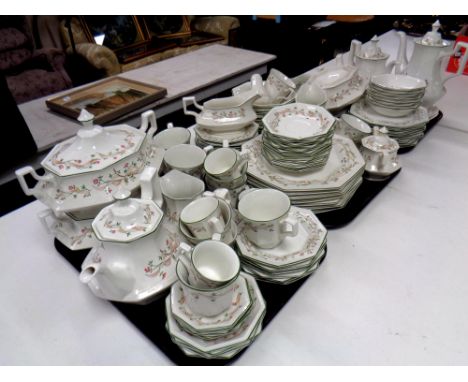 An extensive Johnson Brothers Eternal Beau tea, coffee and dinner service  