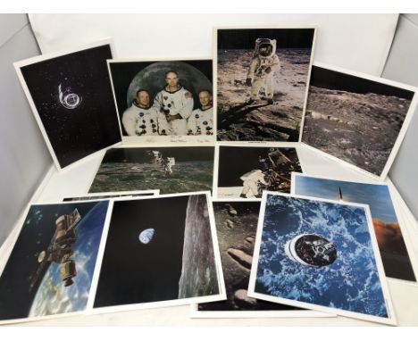 NASA - Vintage official 1970's lithographs of Buzz Aldrin on the Moon, Apollo 11 and other images from outer space. 